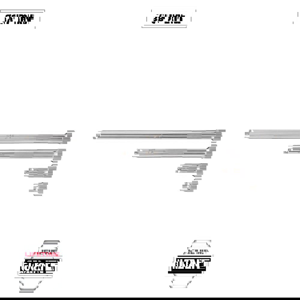 Socket Extension Sets; Finish: Chrome ; Material: Vanadium Steel ; For Use With: Extended reach from a ratchet to a socket ; Insulated: No ; Non-sparking: No ; Locking: No